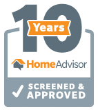 10 years screened and approved award for gutter services